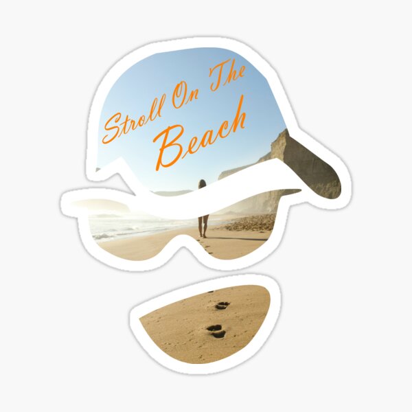 Vista previa del artículo con la obra «pasear por la playa», diseñado y vendido por K0tK0tu.
