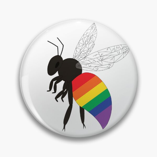 Item preview, pride bee LGBTQ+ flag designed and sold by Springtrap164.