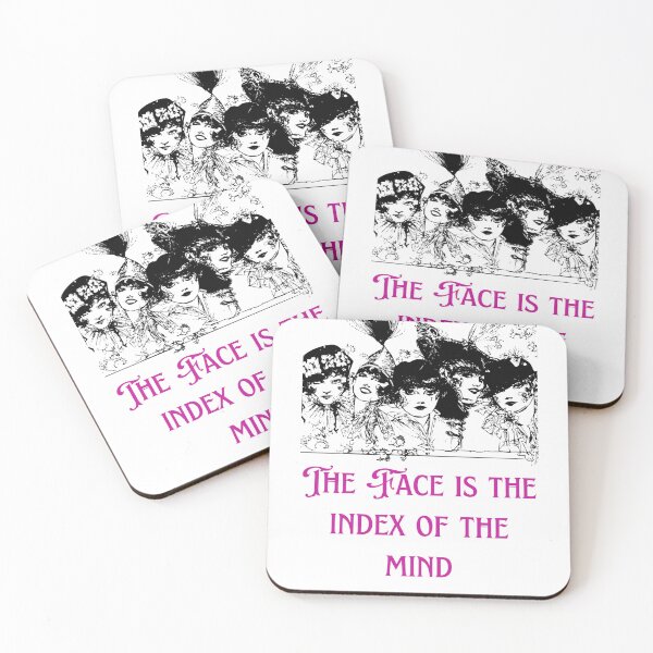 Item preview, The Face is the Index of the Mind - Lifes Inspirational Quotes designed and sold by MikeMargolisArt.