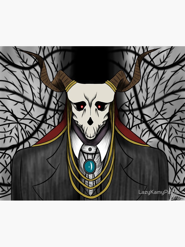 Elias Ainsworth Mask / Ancient Magician Mask / Wolf Skull mask with Goat  Horns