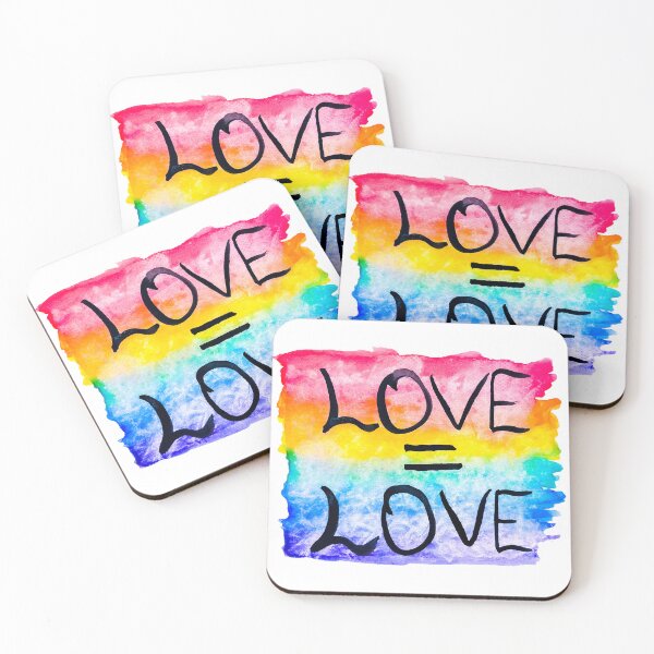 Item preview, Love equals love pride flag designed and sold by Purpledemon16.