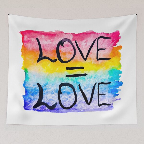 Item preview, El amor es igual a la bandera del orgullo del amor designed and sold by Purpledemon16.