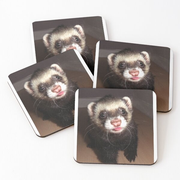 Item preview, Ferret with tongue out designed and sold by Fennic.
