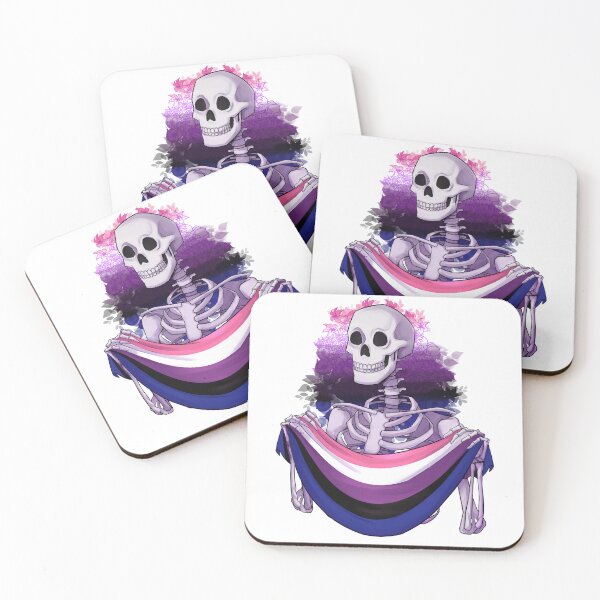 Item preview, Genderfluid Pride Skeleton designed and sold by StarSketchMEH.