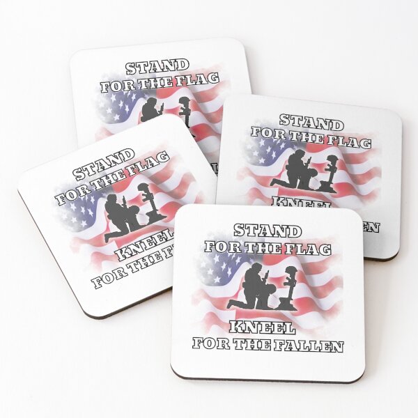 Item preview, Stand for the Flag, Kneel for the Fallen designed and sold by AmericaFreedom.