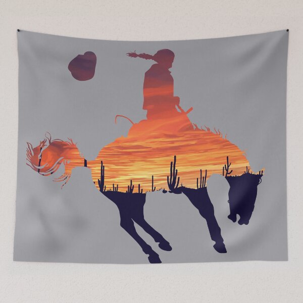 Item preview, Bronco Rider 2: Desert Sunset designed and sold by Zia Frazier.