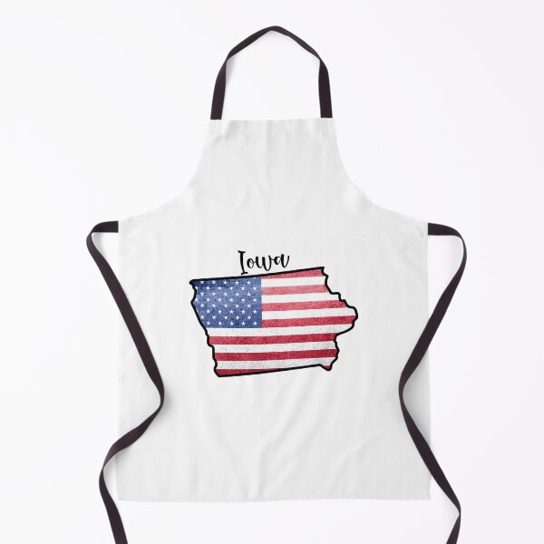 Item preview, Iowa State Outline with Patriotic USA American Flag designed and sold by Gsallicat.