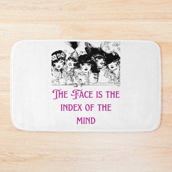 Item preview, The Face is the Index of the Mind - Lifes Inspirational Quotes designed and sold by MikeMargolisArt.
