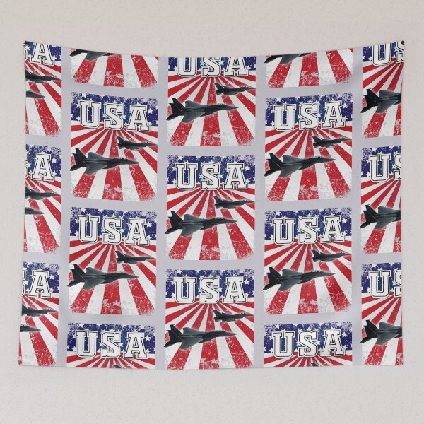 Item preview, USA Fighter Jets with Stars and Stripes  designed and sold by AmericaFreedom.