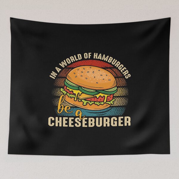 Item preview, In a world of hamburgers be a cheeseburger  designed and sold by pnkpopcorn.