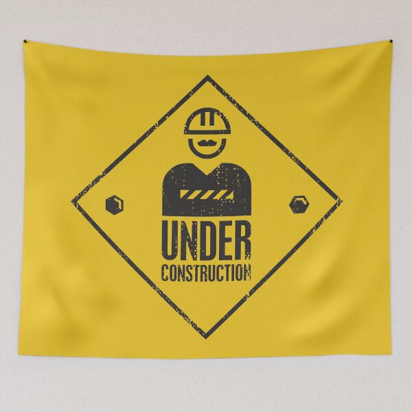 Item preview, Under construction sign designed and sold by etraveler.