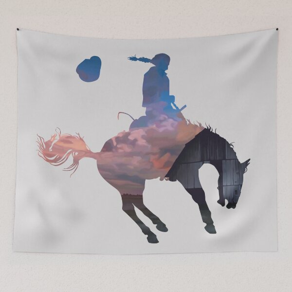Item preview, Bronco Rider 2: Farm Sunset designed and sold by Zia Frazier.