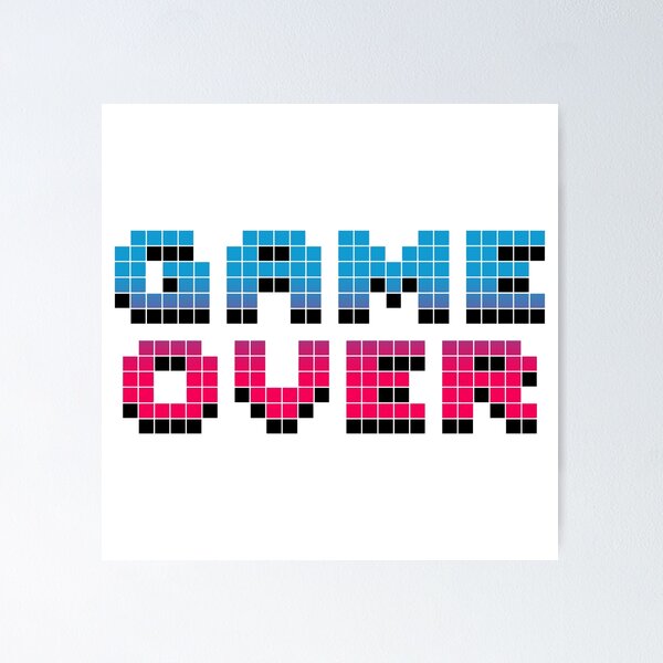 Item preview, Game Over designed and sold by braeprint.