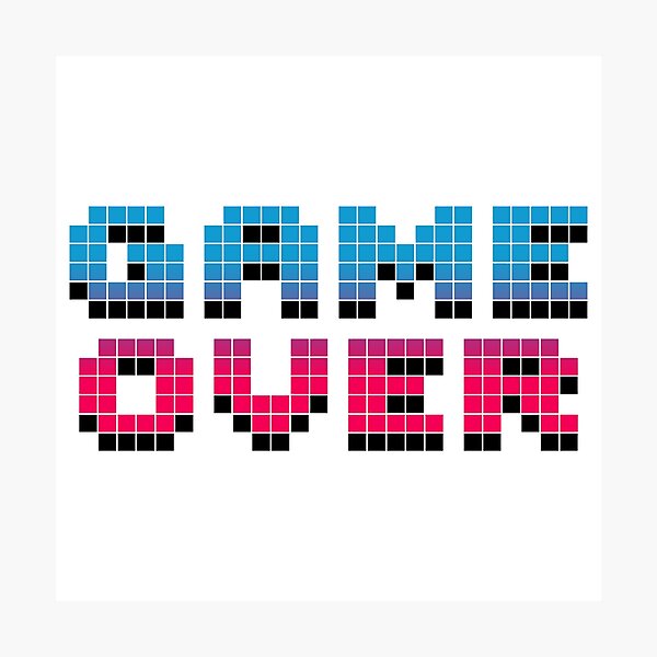 Item preview, Game Over designed and sold by braeprint.