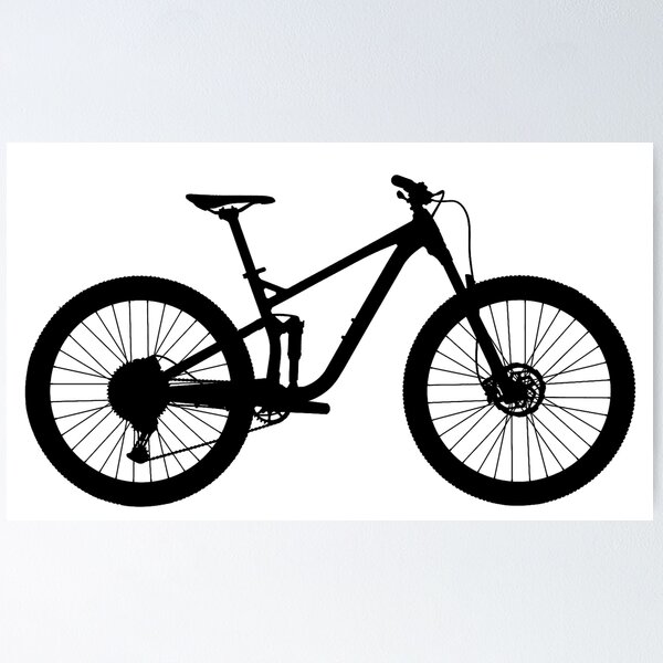 Item preview, Marin Rift Zone Trail Mountain Bike Silhouette  designed and sold by Positive Lad.