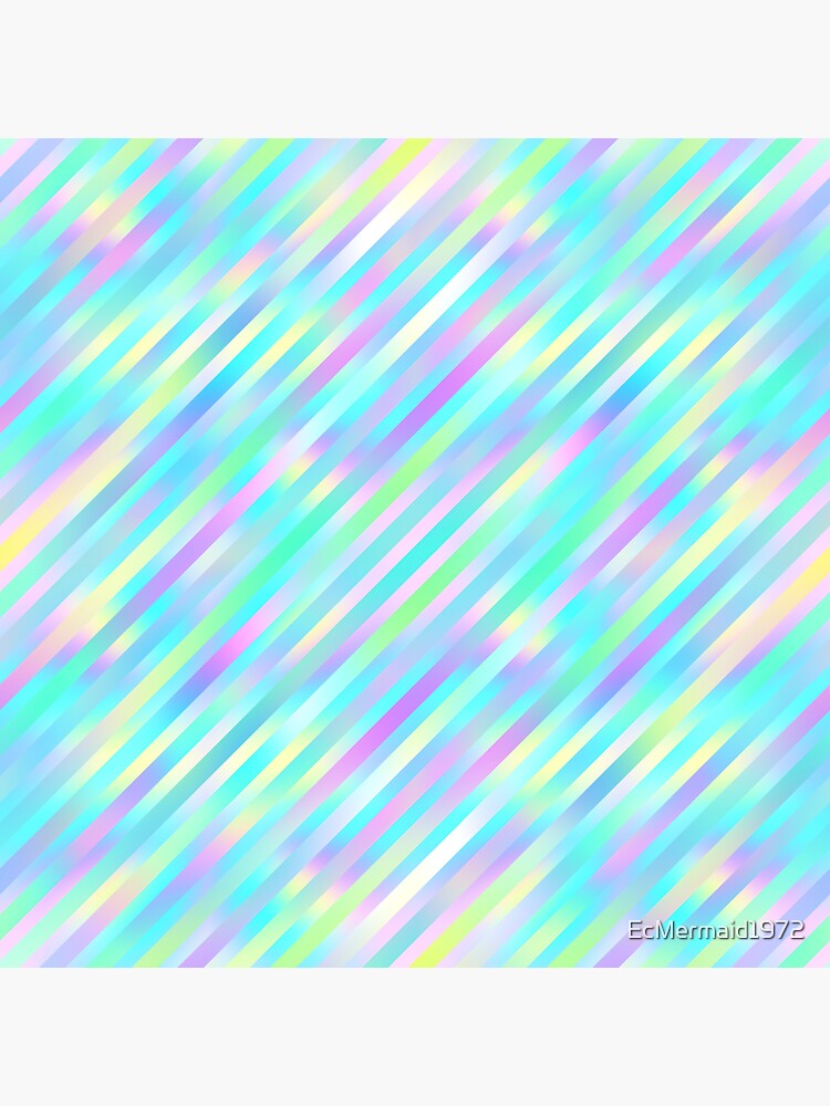 "Pastel Blue Rainbow" Sticker for Sale by EcMermaid1972 Redbubble