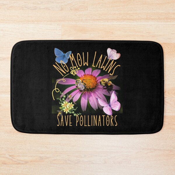 Item preview, No Mow Lawns Save Pollinators Colorful Eco-Friendly Design designed and sold by EarthArtDesigns.