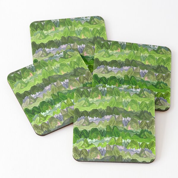 Item preview, Green Mountains Pattern designed and sold by MitaDreamDesign.
