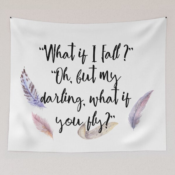 Item preview, What if you fly? Feather whimsy. designed and sold by peggieprints.
