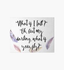 What if you fly? Feather whimsy. Art Board