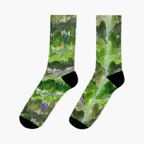 Item preview, Green Mountains Pattern designed and sold by MitaDreamDesign.