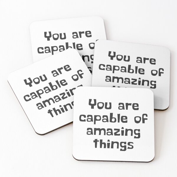 Item preview, Funny You are capable of amazing things quote gifts designed and sold by cizito.