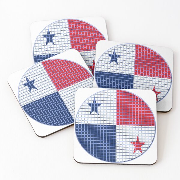 Item preview, Panama Flag Rounded - Squares Pixel  designed and sold by MoonElite.