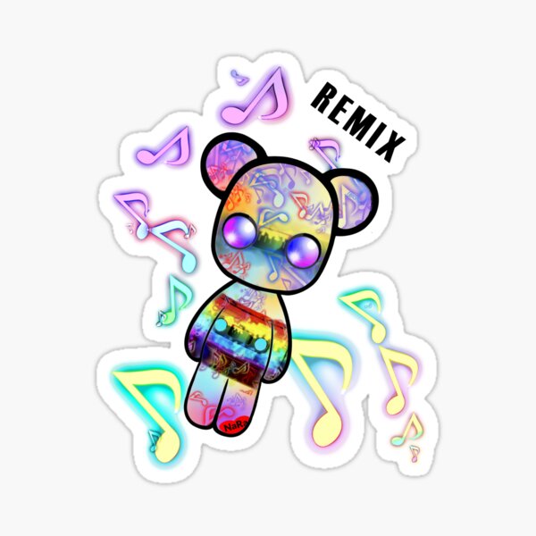 Rainbow Remix Bear Sticker
