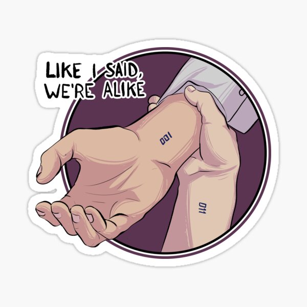 Eleven and one | Stranger Things season 4 | like I said we are alike thing | Vecna Sticker