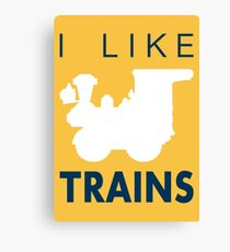 Rail King, I like trains Canvas Print