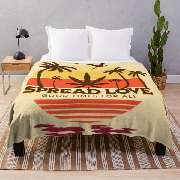 Item preview, Spread Love, good times for all - Beach resort sunset design - Warm colors designed and sold by CabbageNClouds.
