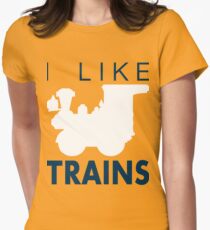 Rail King, I like trains Women's Fitted T-Shirt