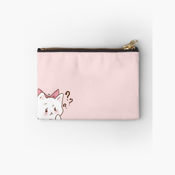 Item preview, Coquette Kawaii Chubby Cute Pastel Pink Cat Confused Gato designed and sold by cosmocheese.