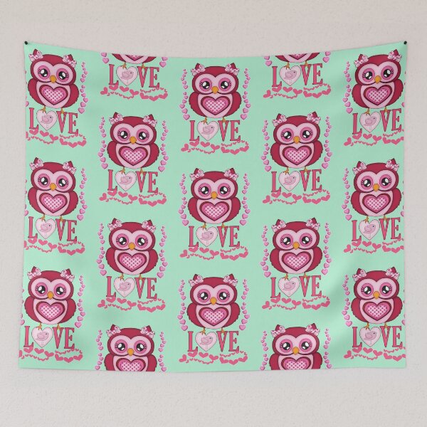 Item preview, Lady Owl in Love, fantasy design designed and sold by LoneAngel.