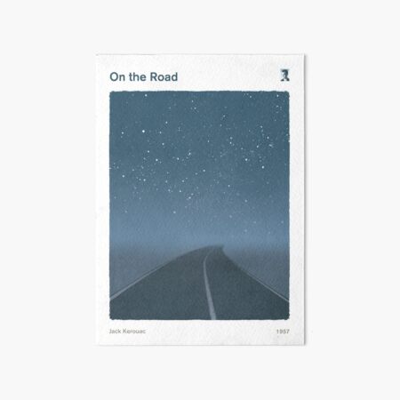 Item preview, On the Road, Jack Kerouac Literary Art for Readers and Writers. designed and sold by RedHillPrints.