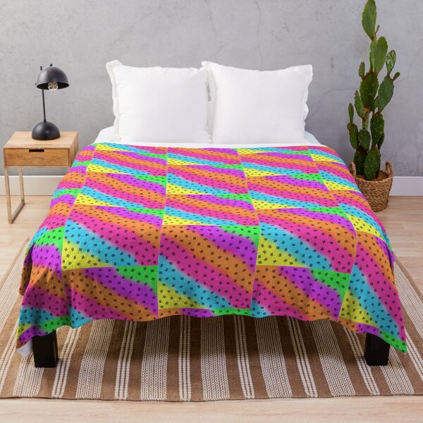 Item preview, Black Hash Mark Polka Dot Pattern on a Rainbow Tie Dye Stripe Background Small Sized Repeating Pattern designed and sold by Nicolette Olivier.