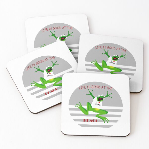 Item preview, Cute frog at the beach.I love summer designed and sold by NFGDesigns.