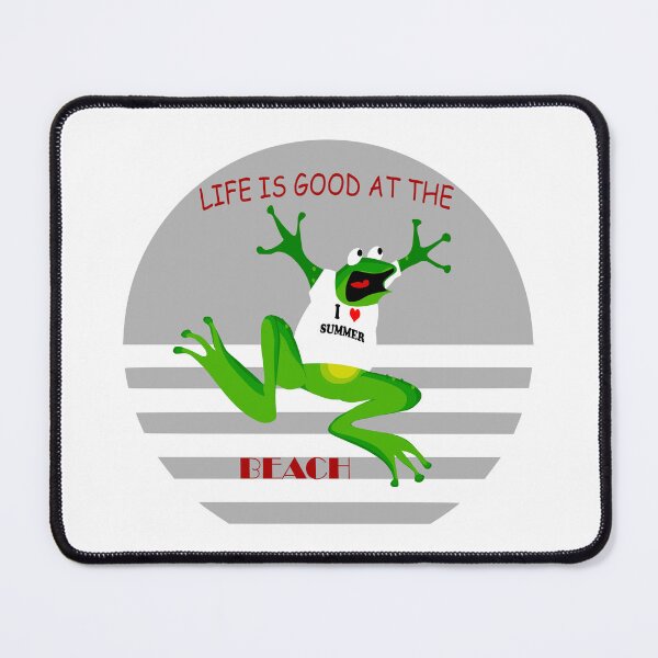 Item preview, Cute frog at the beach.I love summer designed and sold by NFGDesigns.