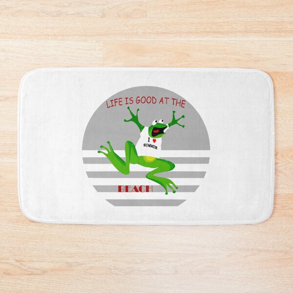 Item preview, Cute frog at the beach.I love summer designed and sold by NFGDesigns.