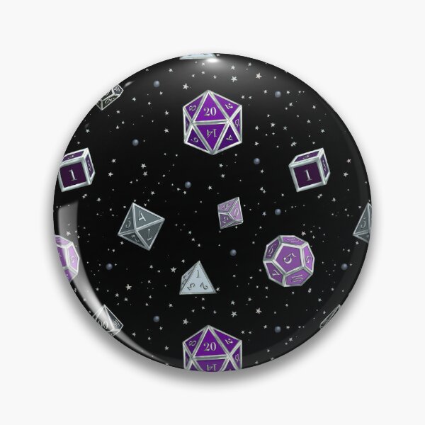 Artikelvorschau, D&D Asexual Pride Würfelset entworfen und verkauft von Kella Hanna-Wayne.