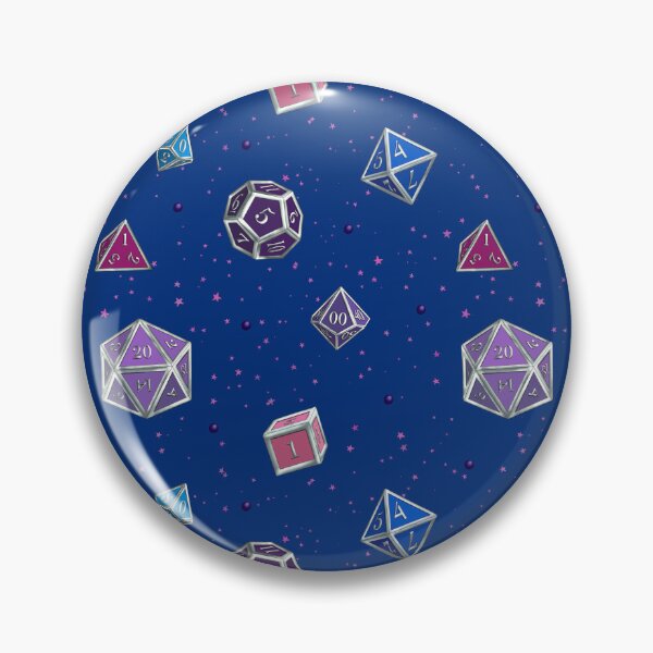 Item preview, D&D Bisexual Pride Dice Set designed and sold by Kella Hanna-Wayne.