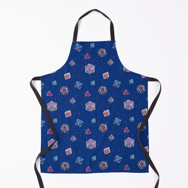 D&D Bisexual Pride Dice Set Apron