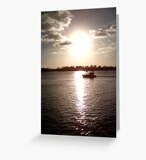 Sunset Voyage Greeting Card