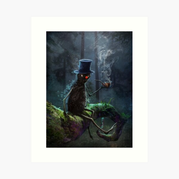 Aperçu de l'œuvre "L'arbre des fumeurs de tuyaux" créée et vendue par Matylda Konecka Illustrations.