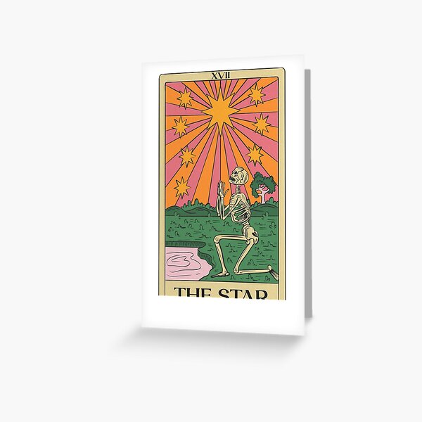 Vista previa del artículo con la obra «La Carta del Tarot Vintage Star», diseñado y vendido por mossandmoon.