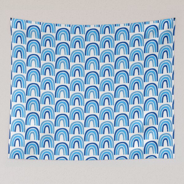 Item preview, Blue Tricolored Rainbow with Gradient Colors designed and sold by sandhyabhagath.