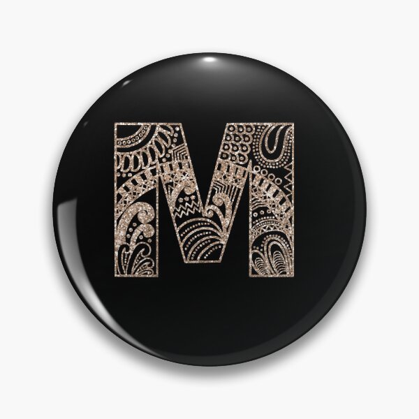 Item preview, Floral Mandala Monogram M | Mandala Monogram M designed and sold by ModernStyleBoho.