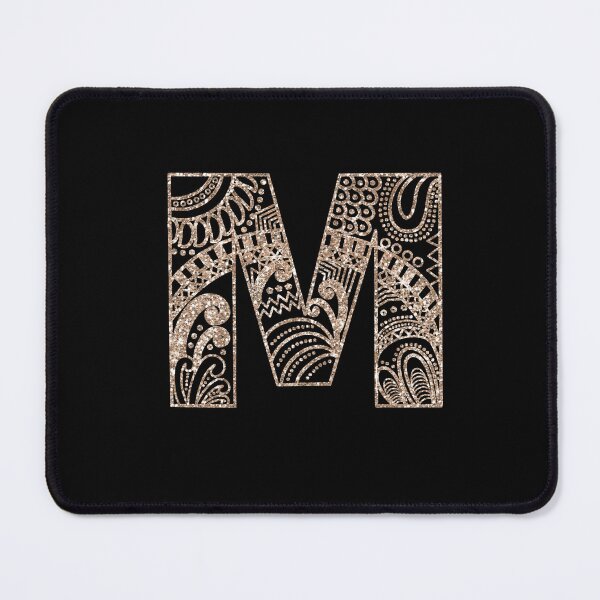 Item preview, Floral Mandala Monogram M | Mandala Monogram M designed and sold by ModernStyleBoho.