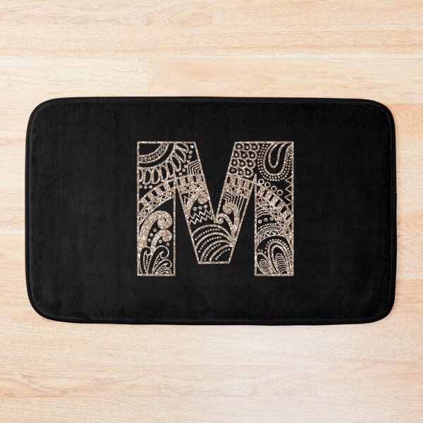Item preview, Floral Mandala Monogram M | Mandala Monogram M designed and sold by ModernStyleBoho.