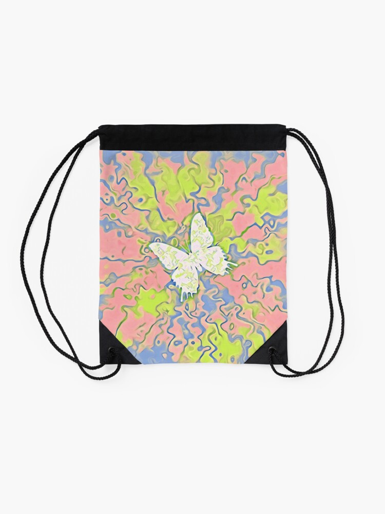 Alternate view of Butterfly Drawstring Bag